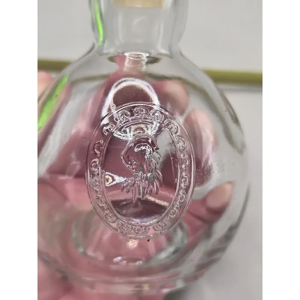 Vintage Revlon Royal Pub Cologne Bottle Glass Crown Stopper Lion Crest Empty